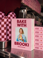 Signed Bake with Brooki cookbook by Brooke Bellamy