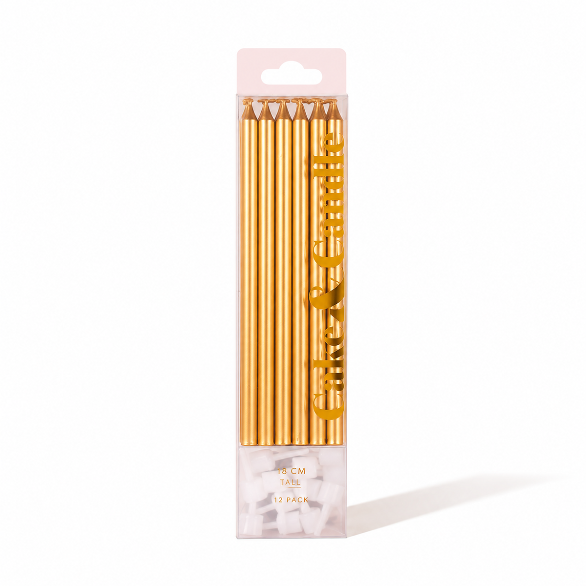 Brooki gold cake candles, retail pack