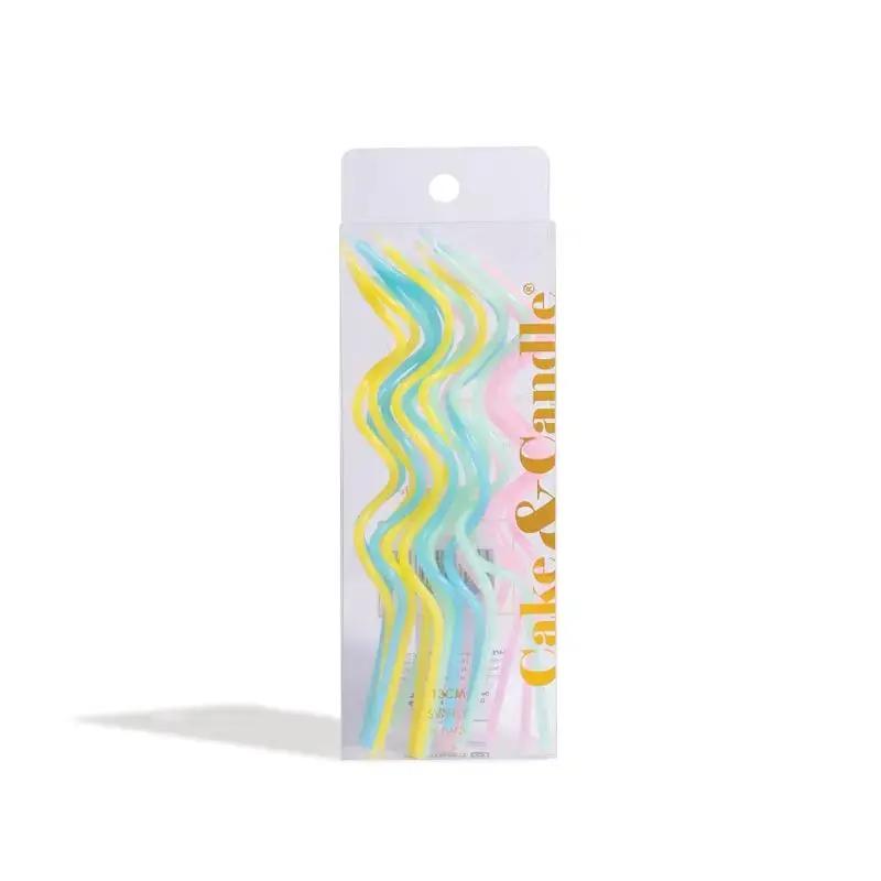 SWIRLY Candles PASTEL RAINBOW Brooki Bakehouse