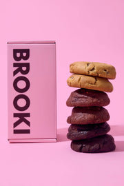 Brooki corporate cookie gift box, six pack